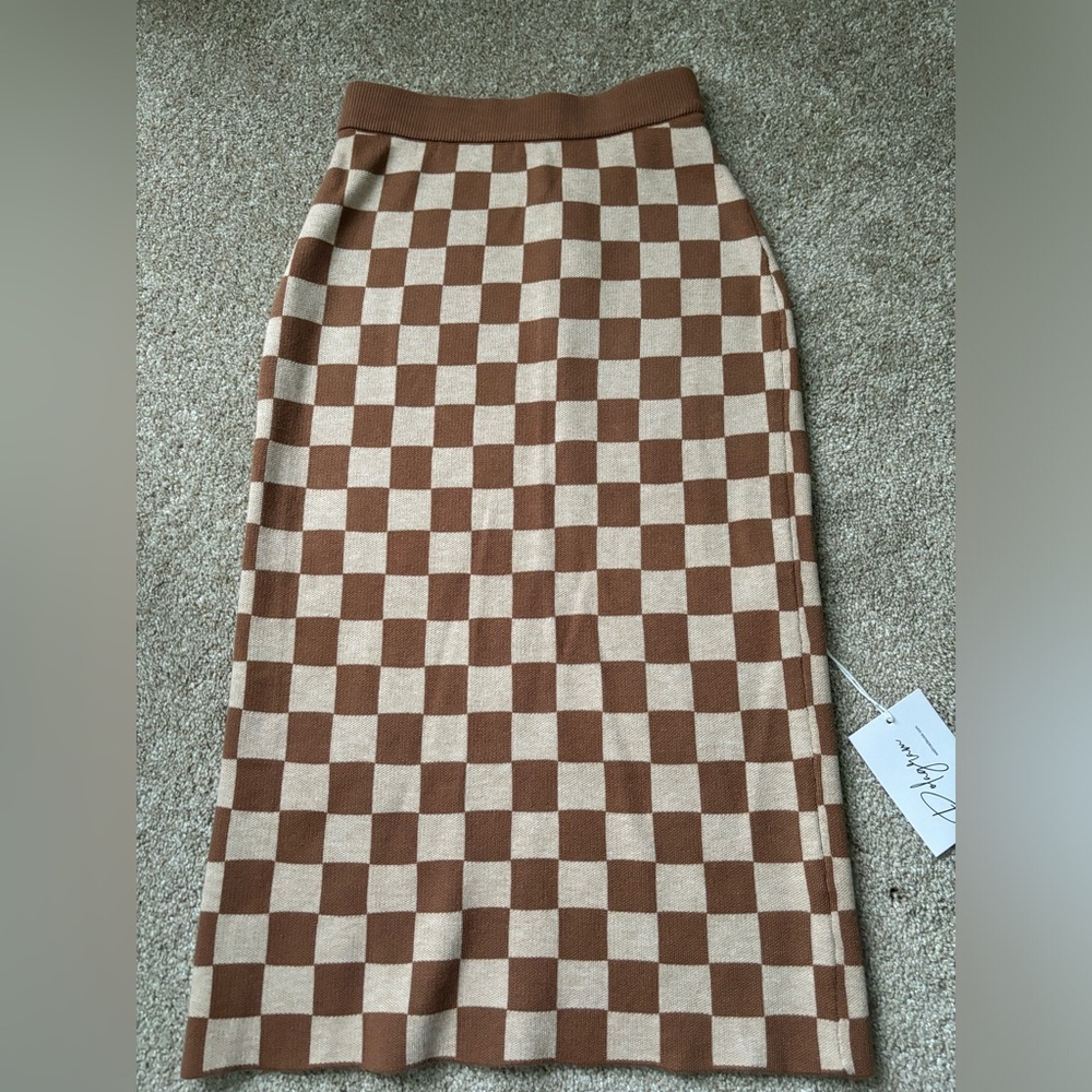Checkmate midi skirt. Brand new with tags.